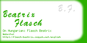 beatrix flasch business card